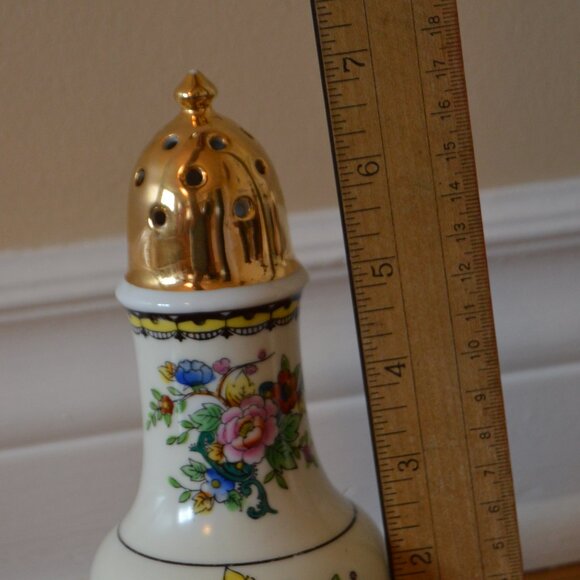 VTG Noritake Handpainted Sugar Shaker Made in Japan Gold Top Serveware Pottery. - Picture 8 of 8